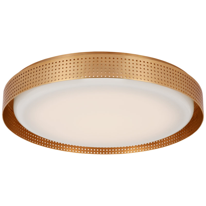 Precision 1 - Light LED Flush Mount, 2.75" H x 24" W x 24" D, Antique-Burnished Brass