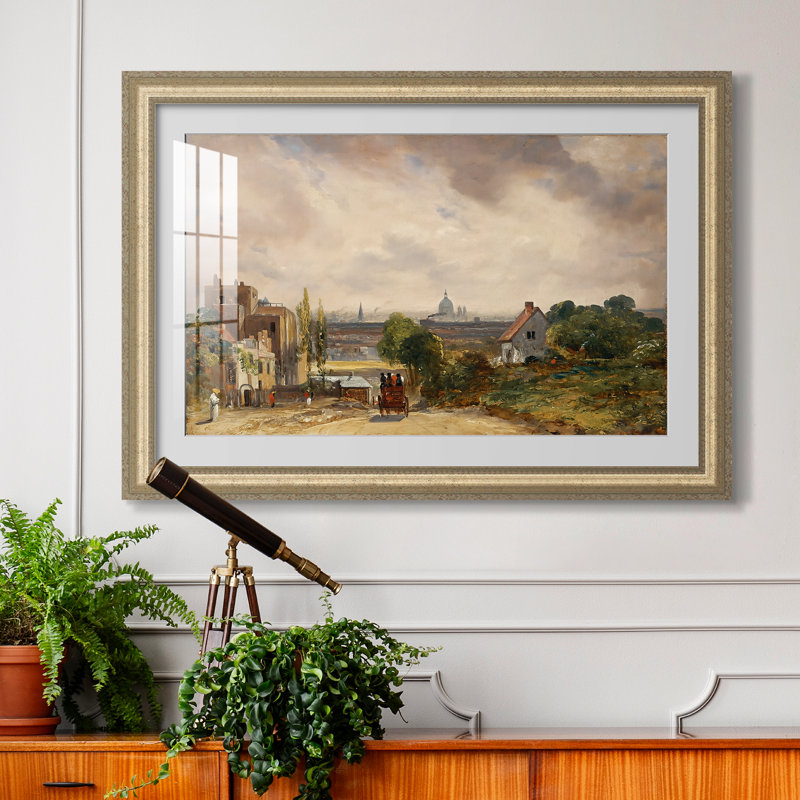 Le chalet de Sir Richard Steele, Hampstead, vers 1832 - John Constable - Estampe encadrée sur mesure