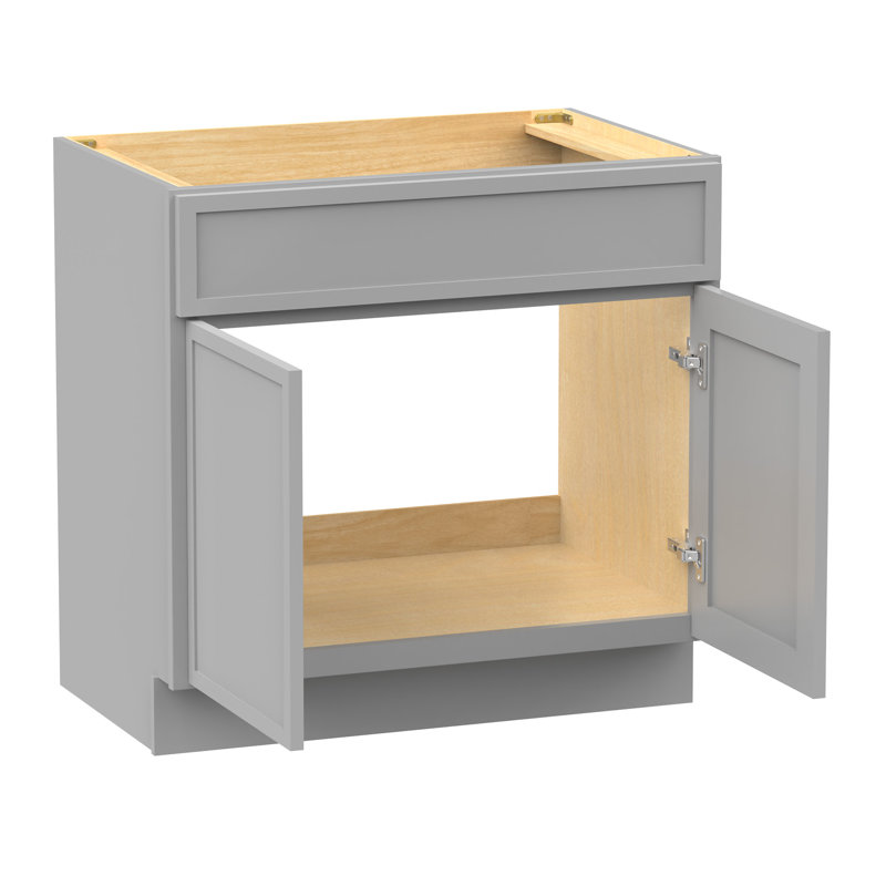 39'' Single Bathroom Vanity Base Only, Gray