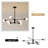 Cobina 8 - Light Dimmable Sputnik Modern Linear Chandelier-148784290