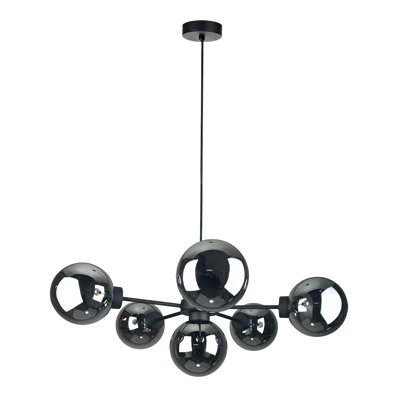 Chelisa 6 - Light Matte Black Sputnik Pendant