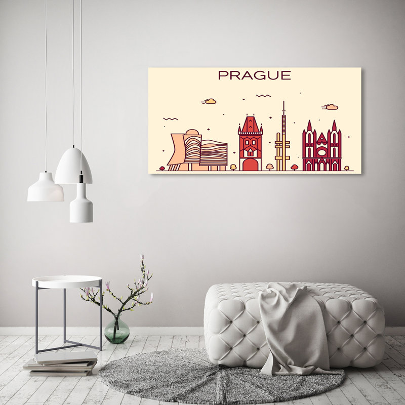 Prague Buildings - Wrapped Canvas Print