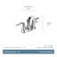 Robinet de salle de bain central avec drain Eva-2510204