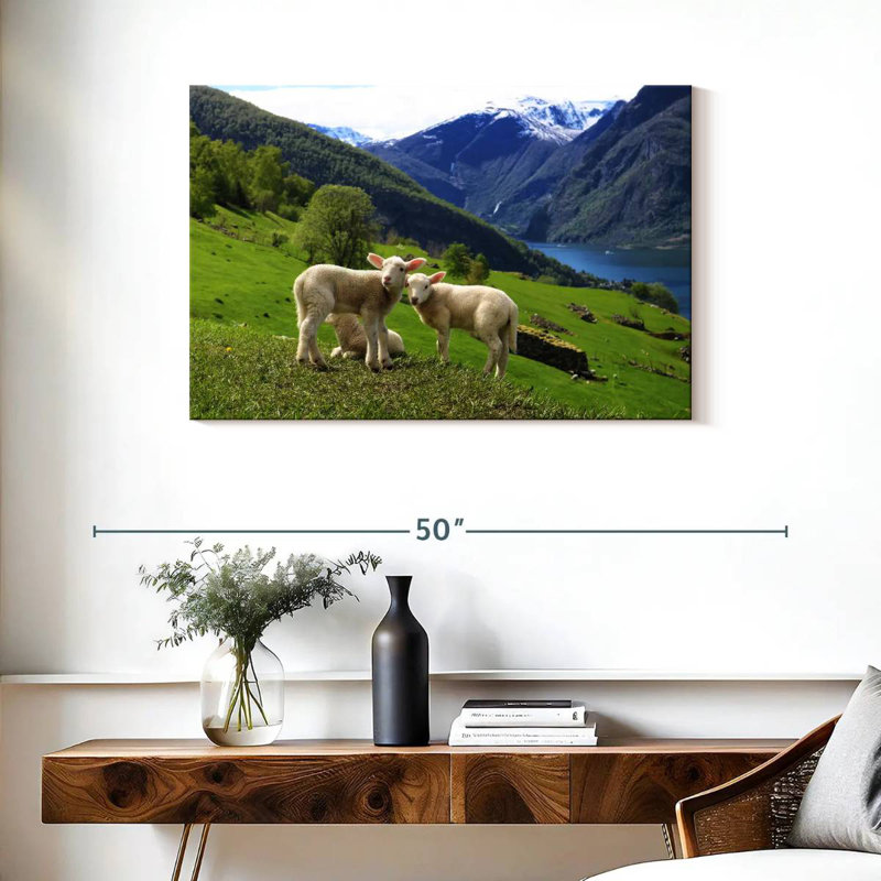 Brampt Norwegian Sheep, 24" H x 36" W