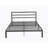 Metal Bed Frame with Headboard-1767916709