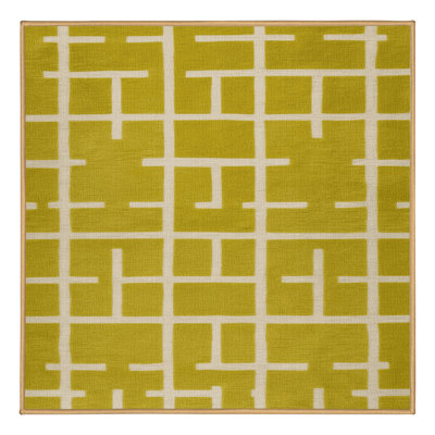 Machine Washable Trellis Brown Area Rug