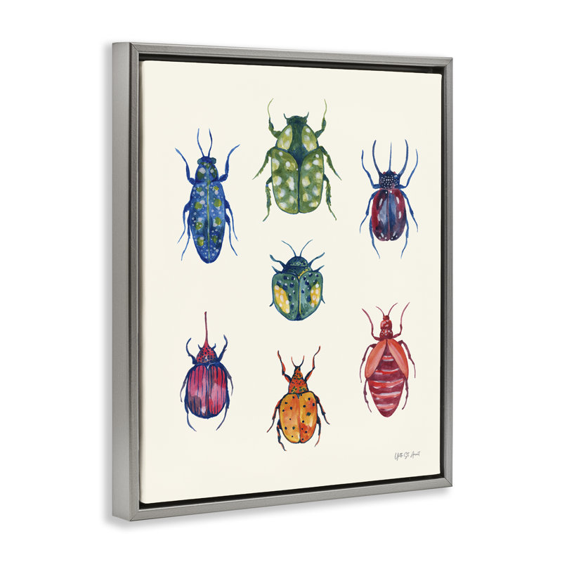  Art mural varié sur toile Floater, Cadre flottant gris lustré, H 21 po x l 17 po