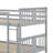 Full Over Full Bunk Bed With Twin Size Trundle And Ladder-208299229