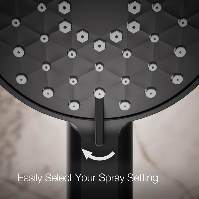 Awaken G90 Four-Function Handshower, 2.5 Gpm, Matte Black
