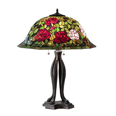 30" High Tiffany Rosebush Table Lamp