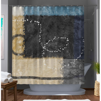 Carnkirn Abstract Shower Curtain