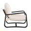Chaise de salle à manger Blaire revêtue de tissu avec structure en métal-200956796