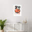 «Ottilie Fresh Peach Fruit Bowl» par Treechild, impression sur bois encadrée-56459757-56459753