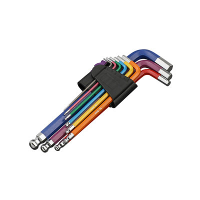 A wrench Hex Key Set 9PCS Metric Allen Key Set 1.5-10MM Long End Hex Wrench Set Color Coding Hex Key Set For Disassembling Mechanical Equipment Vehicle An