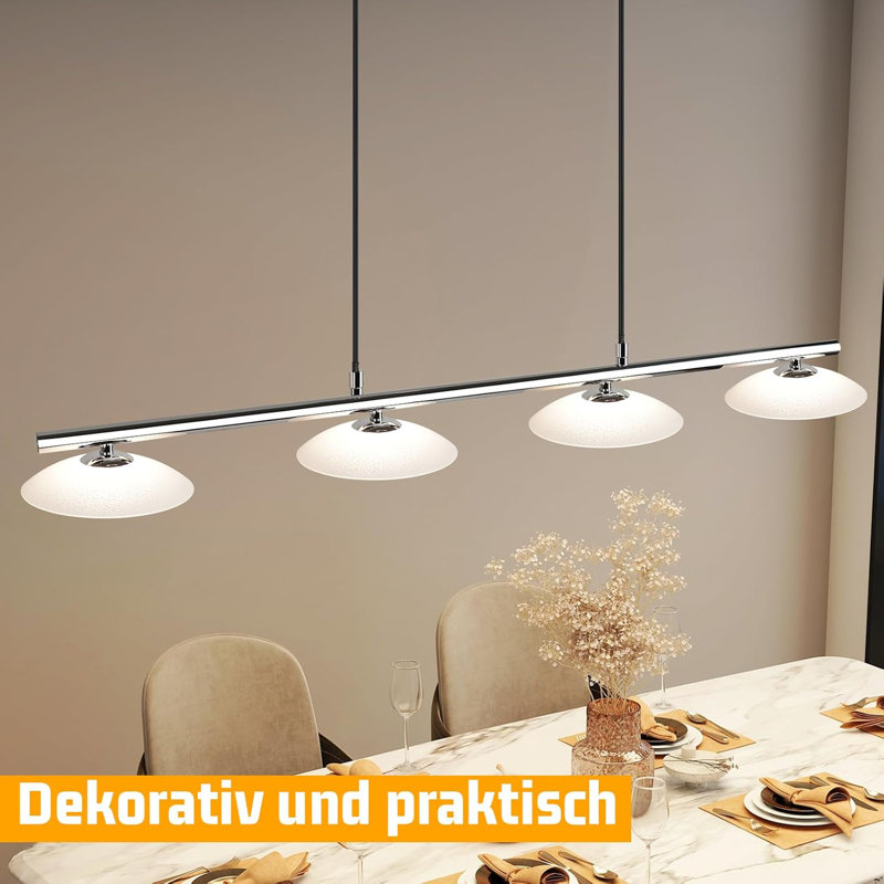 - Light Brushed Nickel LED Pendant