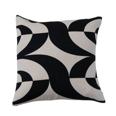 Embroidered Cotton Blend Pillow Cover