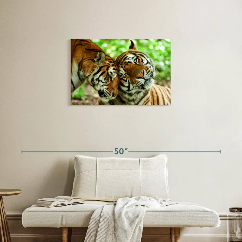 Brampt Loving Tigers, 20" H x 30" W