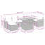 62cm Wide Patio Sofa with Cushions