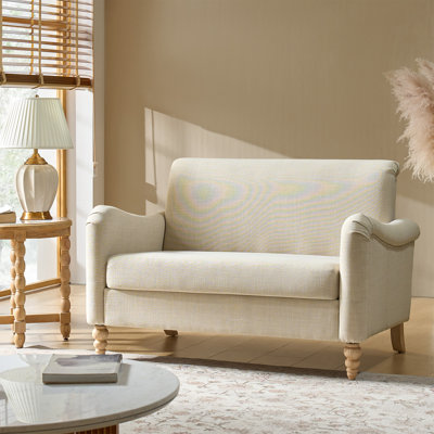 Dignazio 50.5" W Linen Upholstered Loveseat