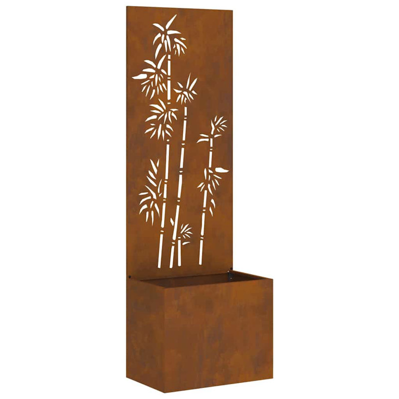 Planter Box, 140cm H x 50cm W x 50cm D, Rusty