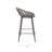 Caraballo Crippen 26" Counter Stool with Low Ergonomic Back for Indoor or Outdoor with Metal Legs and Footrest-153774879