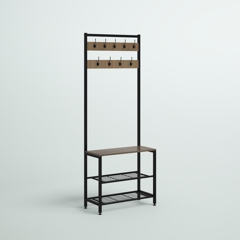Rangement pour chaussures et porte-chaussures Sola, Brun clair