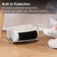 Abode 856 BTU Electric Compact Space Heater with Adjustable Thermostat