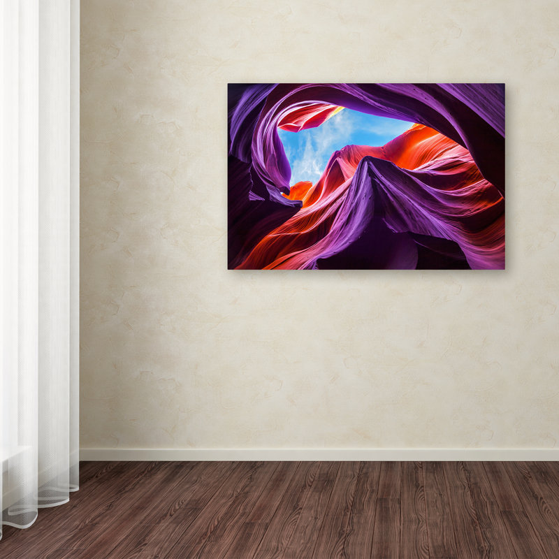 « magique lower antilope canyon », reproduction de photo sur toile tendue, H 12 po x l 19 po