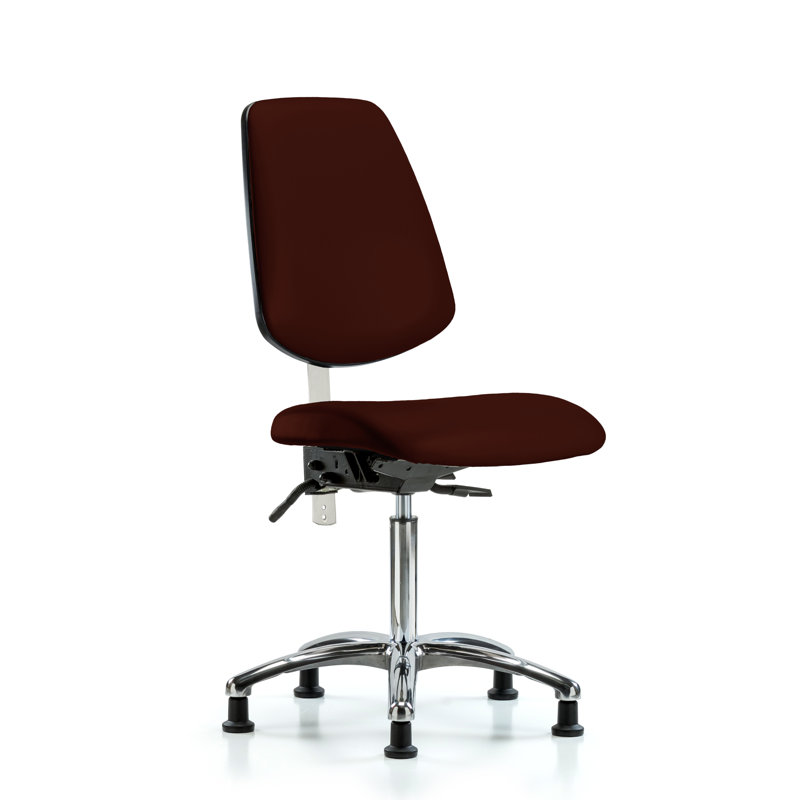 Chaise de travail Isabell, Bourgogne, Patins, Inclus