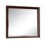 Miroir décoratif tactile à DEL de 99 cm (39 po) avec bords biseautés et cadre en bois composite