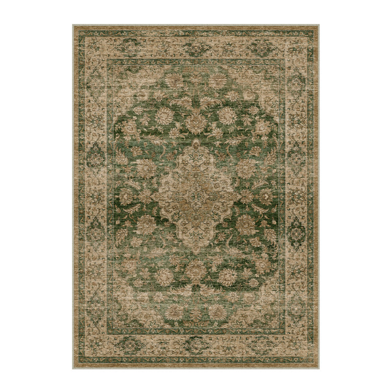 Kimbolton Oriental Machine Washable Area Rug For Living Room With Non-Slip Backing, Rectangle 8' x 10'