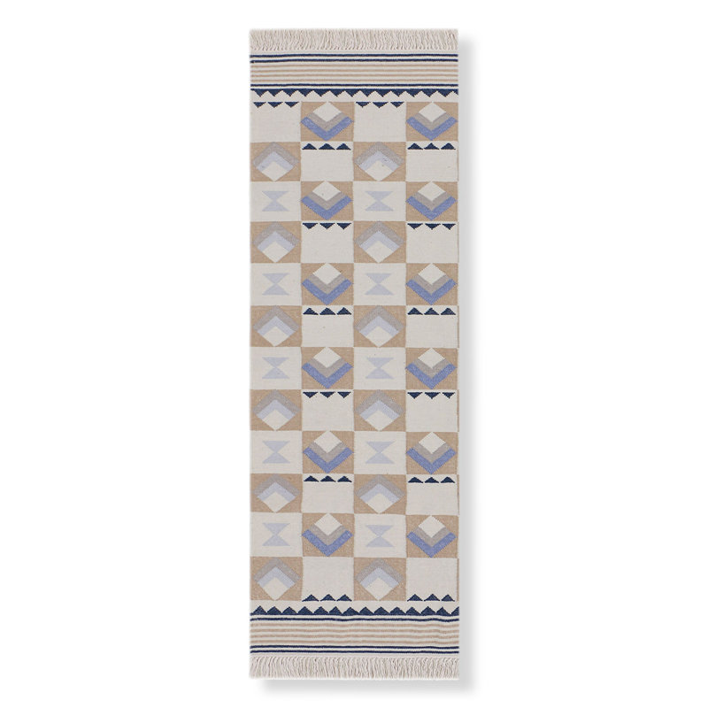 Turn Key Geometric Indoor Rug, Runner 2'6" x 7'