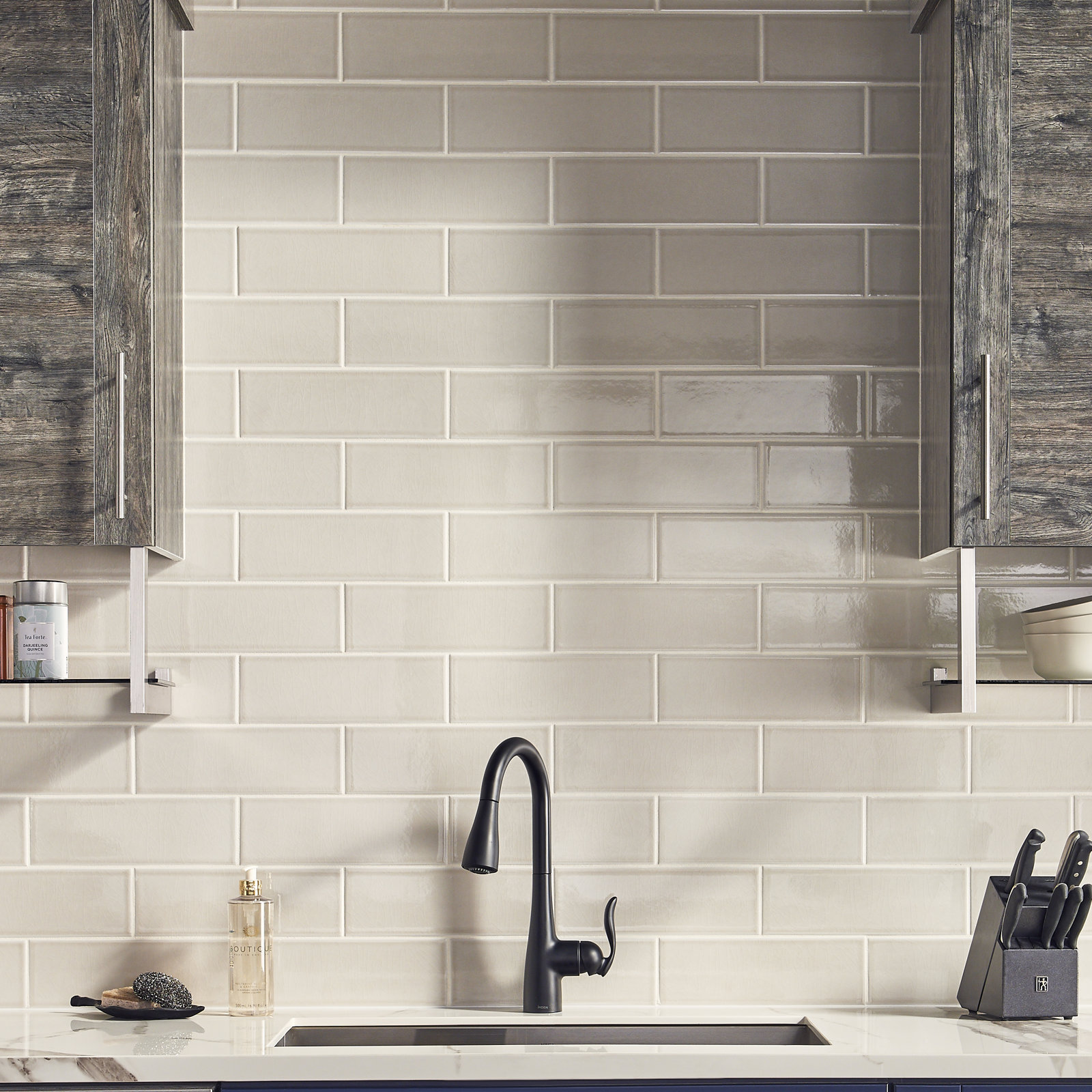 Subway 4" x 12" Ceramic Wall Tile, Chapel Frost