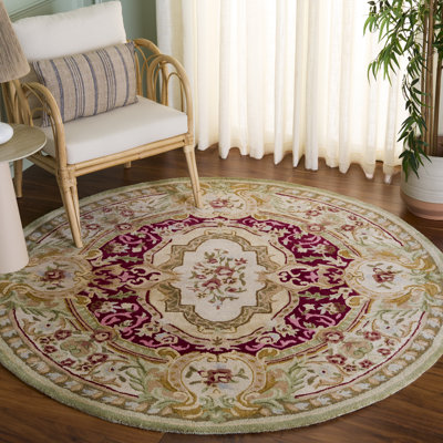 Tapis oriental en laine indien touffeté à la main Priscila Savonnerie