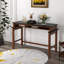 Ebern Designs Bar Table With Power Outlets Counter Height Table With Storage Compartments Wooden-239613863-239613860