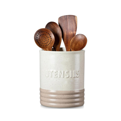 Stainless Steel Round Utensil Crock