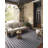 Charlie Striped Hand Loomed Polyester Indoor / Outdoor Area Rug in Black/Gray-96812931