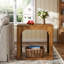 Solid Wood Pedestal End Table