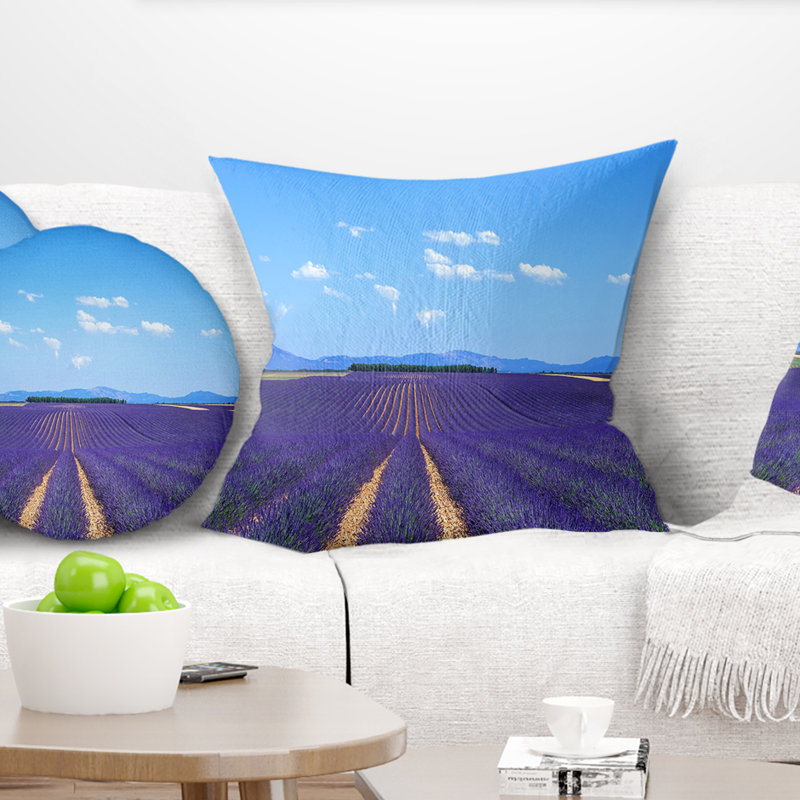 Paysage réversible  , Carré 18 po, Coussin décoratif
