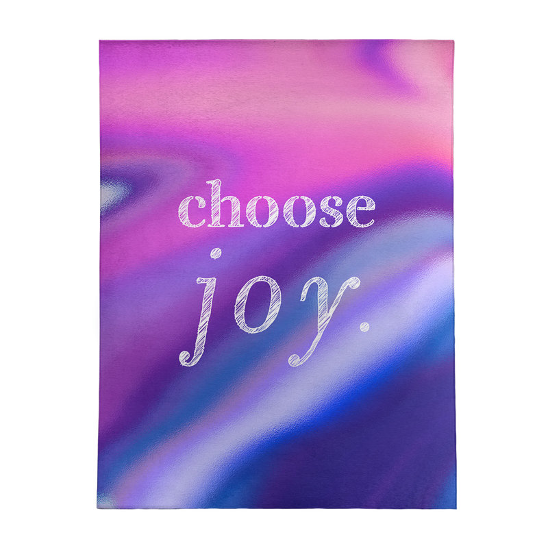Tapis en polyester multicolore choisir une citation en poly-chenille, Rectangle 9 pi x 12 pi