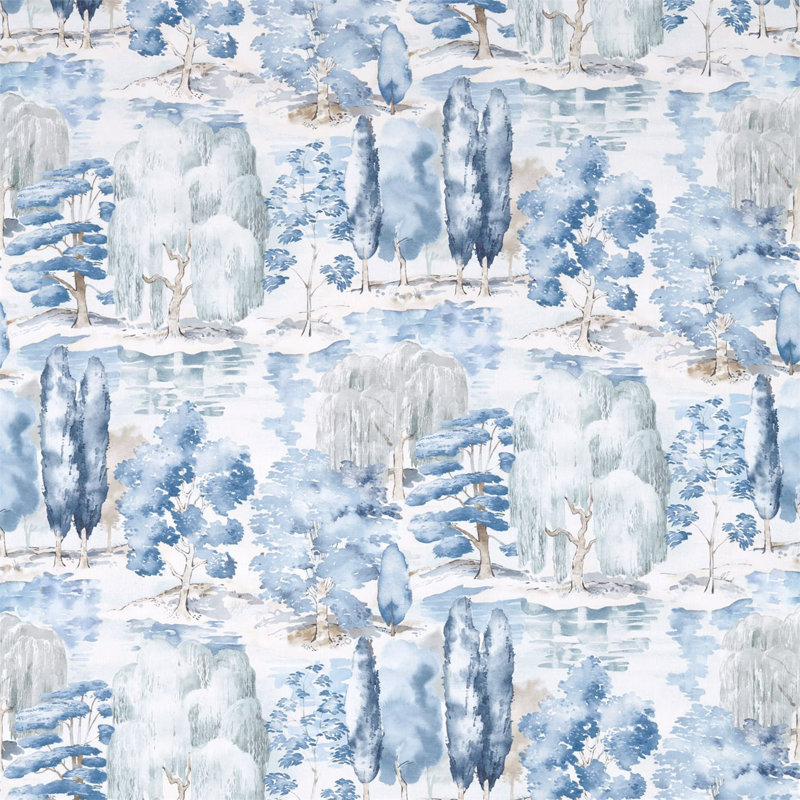 Waterperry Fabric, Indigo