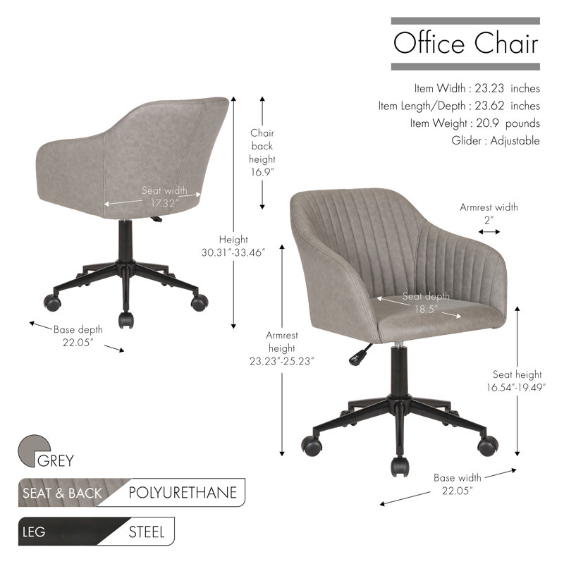 Office Chair, Grey