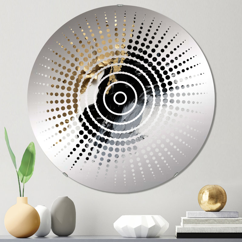 Dewell - Miroir mural Sun Circles, 31,4 po x 31,4 po