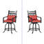 Chaise chic avec coussins et dossier haut noir-546390216
