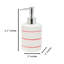 Ensemble d'accessoires de salle de bain rayé Dolomite - Distributeur de savon, porte-savon et gobelet-390484997