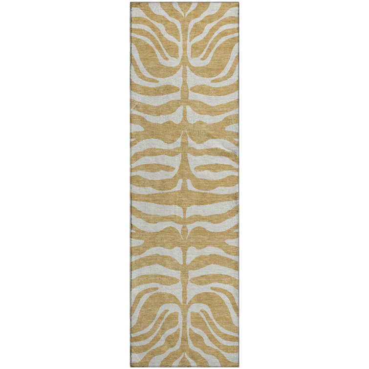 Premium Machine Washable Kian AMF1042 Animal Print Rug