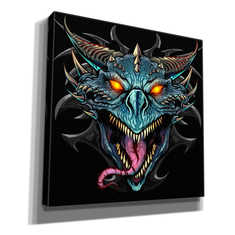 Gesele " Dragon Head ", 37" H x 37" W x 1.5" D