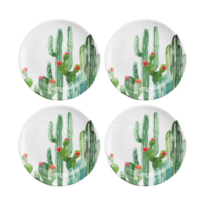 12-Piece Desert Cactus 6" Melamine Plate