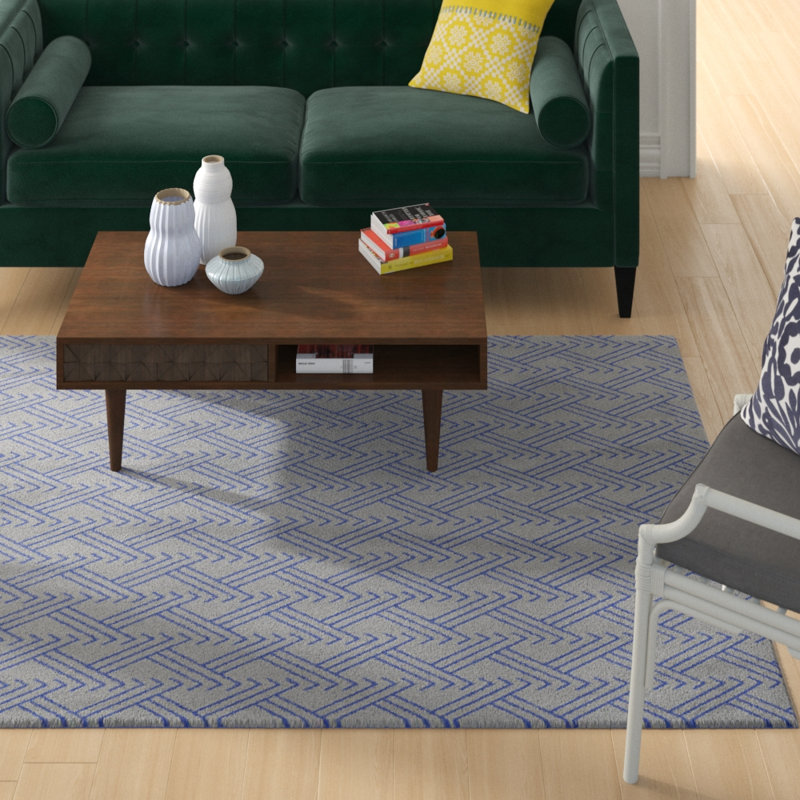 Jordao Geometric Indoor Rug, Rectangle 5' x 7'