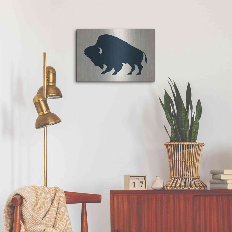 Luxe Buffalo Bison I On Beige par Buffalo Bison I On Beige par Ryan Fowler, H 16 po x l 24 po